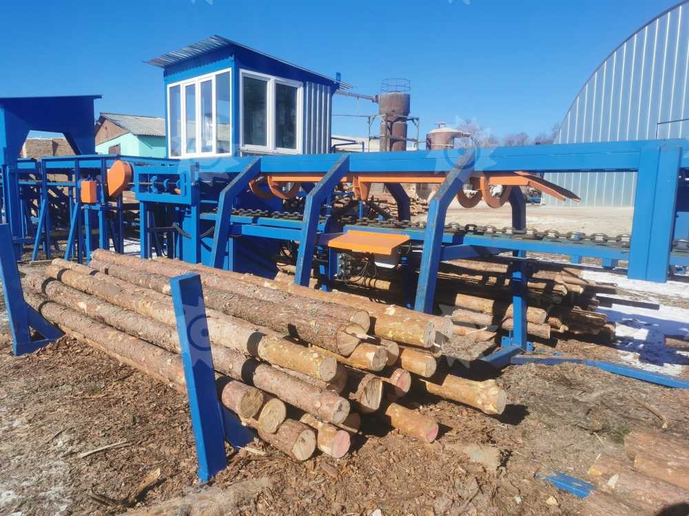 Линия сортировки бревен